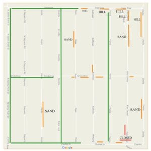Meadview Unit 7 road conditions map