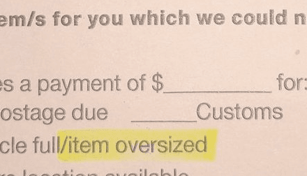 To Rep. Paul Gosar:  Kingman post office refuses to deliver “oversized” packages to Meadview